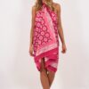 pink block print fair trade sarong Pachamama Wildwood