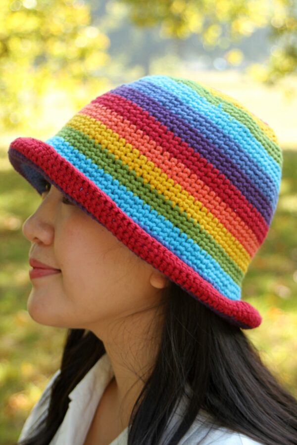 Pachamama® rainbow bucket hat - Image 2