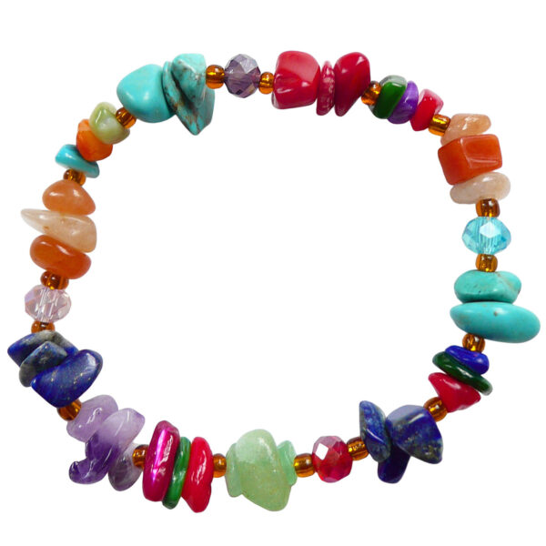 Agate rainbow crystal stone bracelet Wildwood cornwall