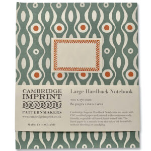 Large hardback notebook Wildwood Cornwall Cambridge imprint teal
