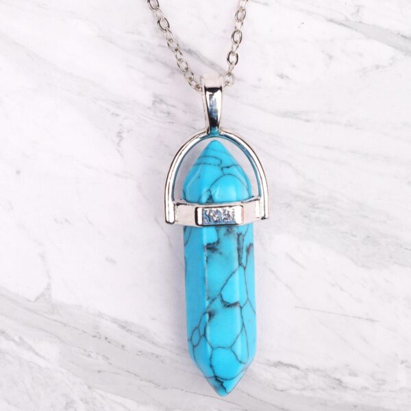 Turquoise crystal pendant Wildwood COrnwall