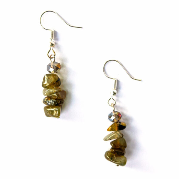 labradorite stone drop earrings Wildwood Cornwall