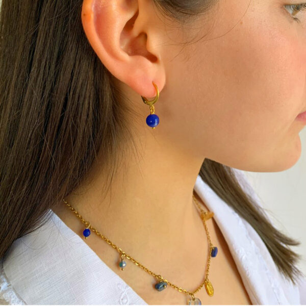 sodalite drop earrings Wildwood Cornwall