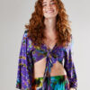 tie dye wrap top Wildwood Cornwall