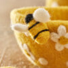 Fair trade felt bee small bowl Wildwood cornwall