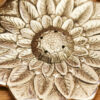 Brass sunflower incense holder wildwood cornwall fair trade