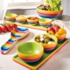 rainbow ceramic bowl fair trade wildwood cornwall