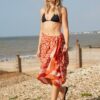 Pachamama rust orange sarong cotton fair trade wildwood cornwall