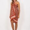 Rust orange pachamama printed sarong Wildwood cornwall