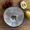 Elephant coconut glazed bowl wildwood cornwall