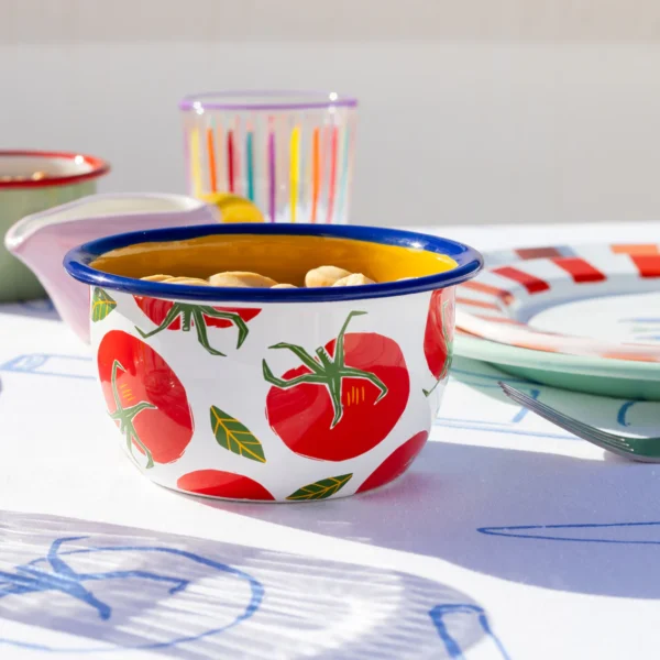 tomato enamel bowl 12cm tapas wildwood cornwall