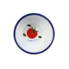 tomato inside stripe enamel bowl wildwood cornwall