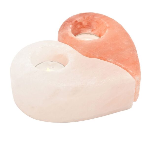 Himalayan salt heart tealight holders ying yang wildwood cornwall