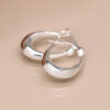 chunky sterling silver hoop earrings wildwood cornwall bude