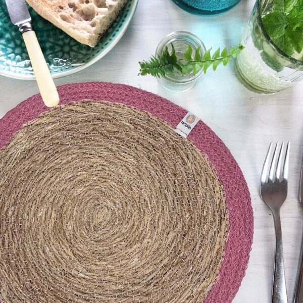 respiin seagrass pink tablemat wildwood cornwall