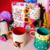 set of two gift mugs wildwood cornwall raspberry