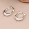 sterling silver hinged hoop earrings wildwood cornwall