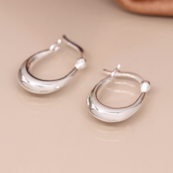 sterling silver hinged hoop earrings wildwood cornwall