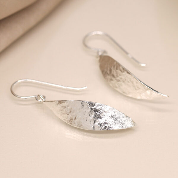 sterling silver marquis twist earrings wildwood cornwall