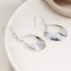 sterling silver teardrop large earrings wildwood cornwall